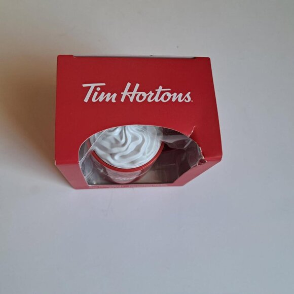 Tim Hortons Red Mug Whipped Cream Christmas Ornament New in Box NEW - Picture 4 of 4